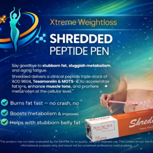 Peptide Pen Shredded AOD 9604, MOTS-c, Tesamorelin